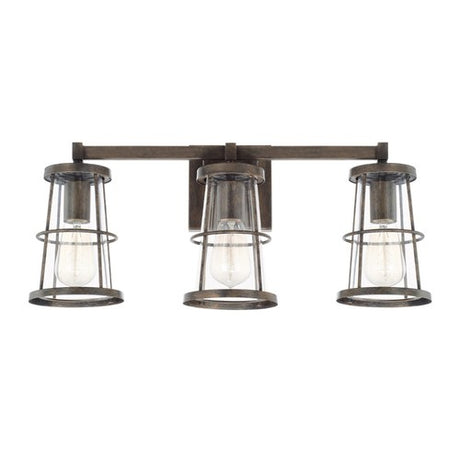 Capital Lighting 127431NG Beaufort 3 Bulb Bathroom Light - Nordic Grey