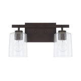 Capital Lighting 128521BZ449 Greyson 2 Bulb Bathroom Light - Bronze