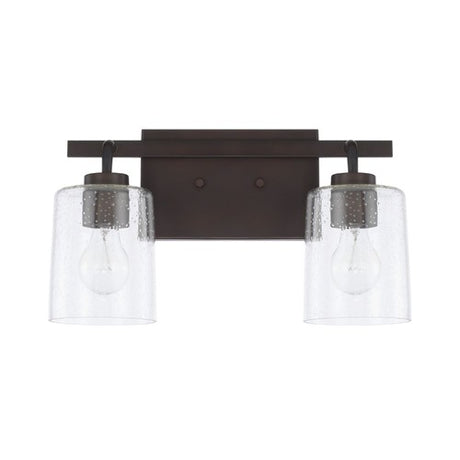 Capital Lighting 128521BZ449 Greyson 2 Bulb Bathroom Light - Bronze