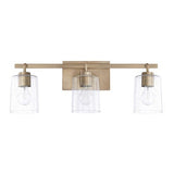 Capital Lighting 128531AD449 Greyson 3 Bulb Bathroom Light - Aged Brass