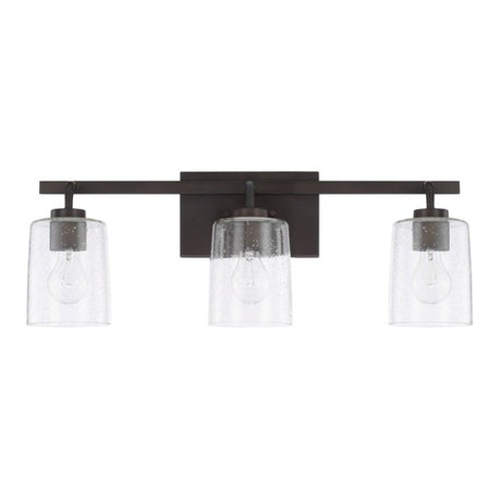 Capital Lighting 128531BZ449 Greyson 3 Bulb Bathroom Light - Bronze