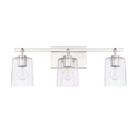 Capital Lighting 128531CH449 Greyson 3 Bulb Bathroom Light - Chrome