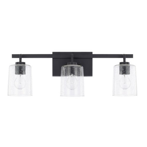 Capital Lighting 128531MB449 Greyson 3 Bulb Bathroom Light - Matte Black