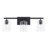 Capital Lighting 128531MB449 Greyson 3 Bulb Bathroom Light - Matte Black