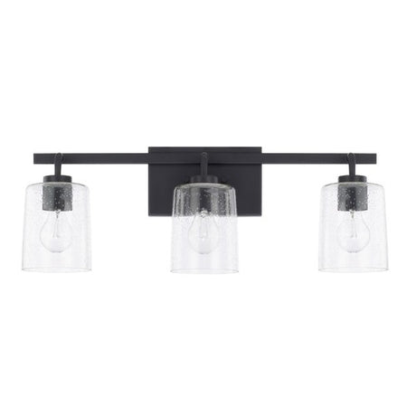 Capital Lighting 128531MB449 Greyson 3 Bulb Bathroom Light - Matte Black