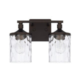 Capital Lighting 128821BZ451 Collier 2 Bulb Bathroom Light - Bronze