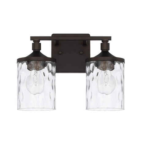 Capital Lighting 128821BZ451 Collier 2 Bulb Bathroom Light - Bronze