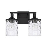 Capital Lighting 128821MB451 Collier 2 Bulb Bathroom Light - Matte Black