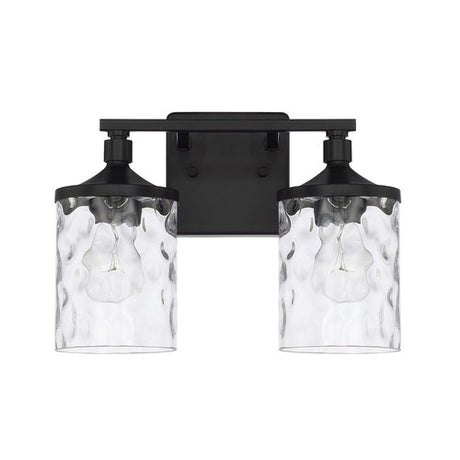 Capital Lighting 128821MB451 Collier 2 Bulb Bathroom Light - Matte Black