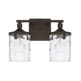 Capital Lighting 128821UB451 Collier 2 Bulb Bathroom Light - Urban Brown