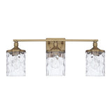 Capital Lighting 128831AD451 Collier 3 Bulb Bathroom Light - Aged Brass