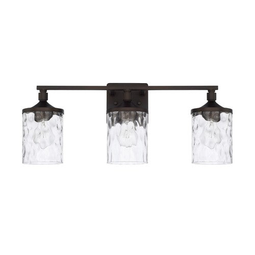 Capital Lighting 128831BZ451 Collier 3 Bulb Bathroom Light - Bronze