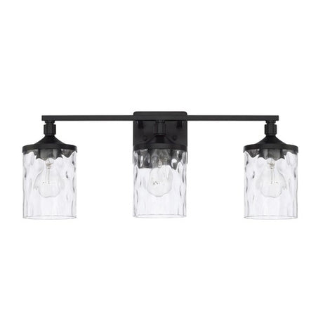Capital Lighting 128831MB451 Collier 3 Bulb Bathroom Light - Matte Black