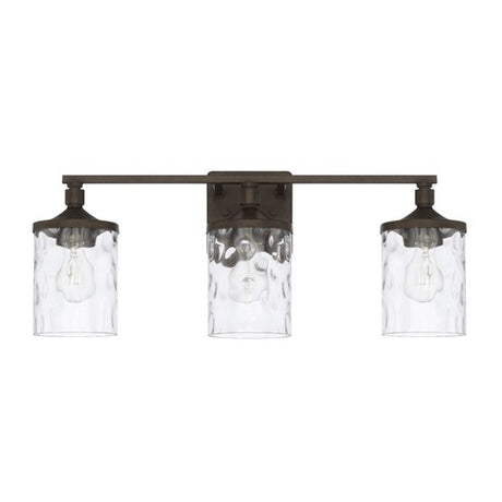 Capital Lighting 128831UB451 Collier 3 Bulb Bathroom Light - Urban Brown