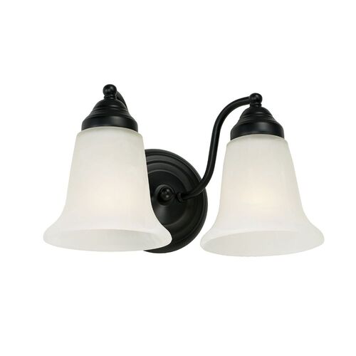 Capital Lighting 1362MB117 Brady 2 Bulb Bathroom Light - Matte Black