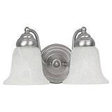 Capital Lighting 1362MN117 Brady 2 Bulb Bathroom Light - Matte Nickel