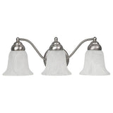 Capital Lighting 1363MN117 Brady 3 Bulb Bathroom Light - Matte Nickel