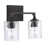Capital Lighting 137321BI486 Clint 2 Bulb Bathroom Light - Black Iron