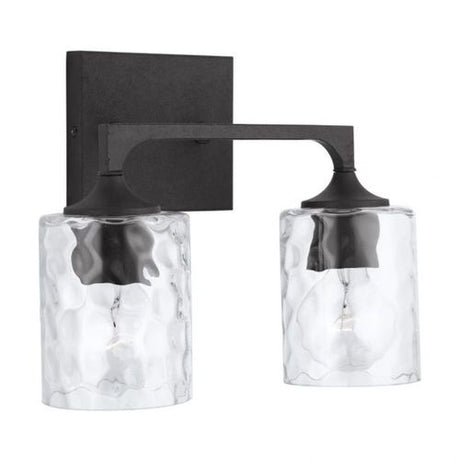 Capital Lighting 137321BI486 Clint 2 Bulb Bathroom Light - Black Iron
