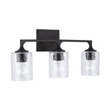 Capital Lighting 137331BI486 Clint 3 Bulb Bathroom Light - Black Iron