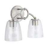 Capital Lighting 137921AS488 Oran 2 Bulb Bathroom Light - Antique Silver