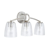 Capital Lighting 137931AS488 Oran 3 Bulb Bathroom Light - Antique Silver