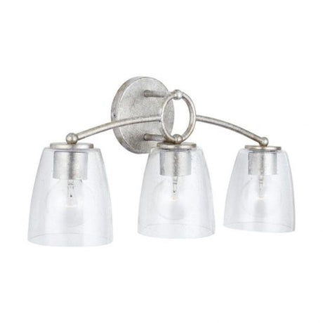 Capital Lighting 137931AS488 Oran 3 Bulb Bathroom Light - Antique Silver
