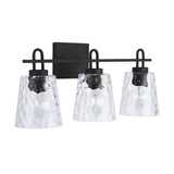 Capital Lighting 138332BI492 Fenton 3 Bulb Bathroom Light - Black Iron