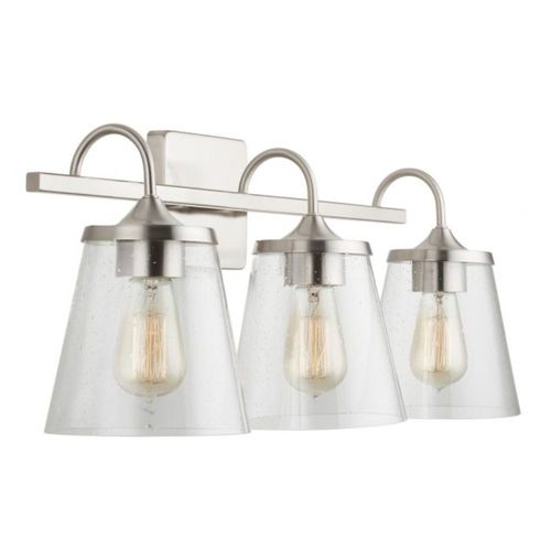 Capital Lighting 139132BN496 Jayne 3 Bulb Bathroom Light - Brushed Nickel