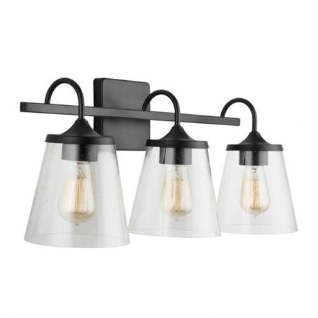 Capital Lighting 139132MB496 Jayne 3 Bulb Bathroom Light - Matte Black