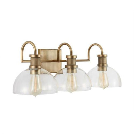 Capital Lighting 139133AD497 Cassidy 3 Bulb Bathroom Light - Aged Brass