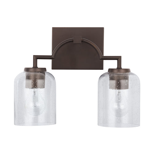 Capital Lighting 139321BZ500 Carter 2 Bulb Bathroom Light - Bronze