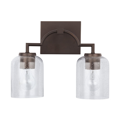 Capital Lighting 139321BZ500 Carter 2 Bulb Bathroom Light - Bronze