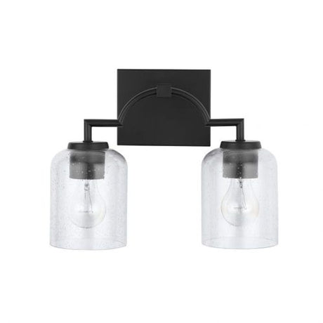 Capital Lighting 139321MB500 Carter 2 Bulb Bathroom Light - Matte Black