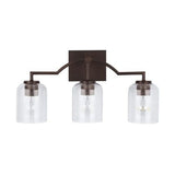 Capital Lighting 139331BZ500 Carter 3 Bulb Bathroom Light - Bronze