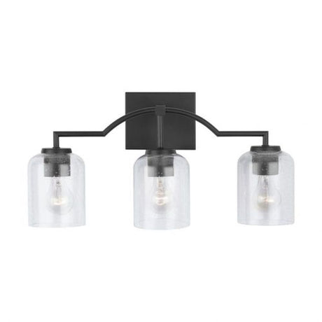Capital Lighting 139331MB500 Carter 3 Bulb Bathroom Light - Matte Black