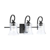 Capital Lighting 139531MB501 Cameron 3 Bulb Bathroom Light - Matte Black