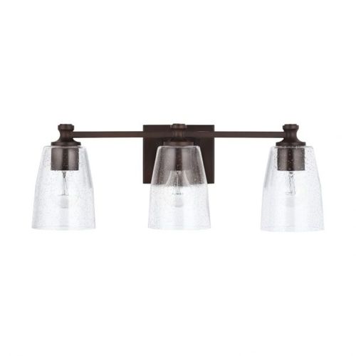 Capital Lighting 140931BZ506 Myles 3 Bulb Bathroom Light - Bronze