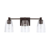 Capital Lighting 140931BZ506 Myles 3 Bulb Bathroom Light - Bronze