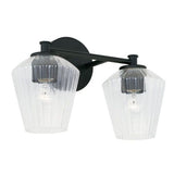 Capital Lighting 141421MB507 Beau 2 Bulb Bathroom Light - Matte Black