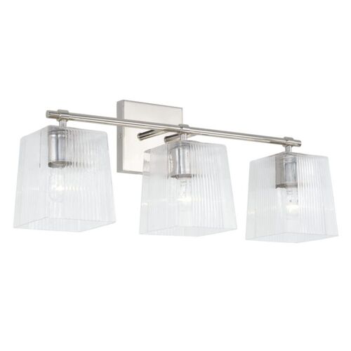 Capital Lighting 141731PN508 Lexi 3 Bulb Bathroom Light - Polished Nickel