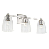 Capital Lighting 141831PN509 Laurent 3 Bulb Bathroom Light - Polished Nickel