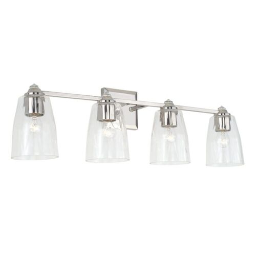 Capital Lighting 141841PN509 Laurent 4 or more Bulb Bathroom Light - Polished Nickel