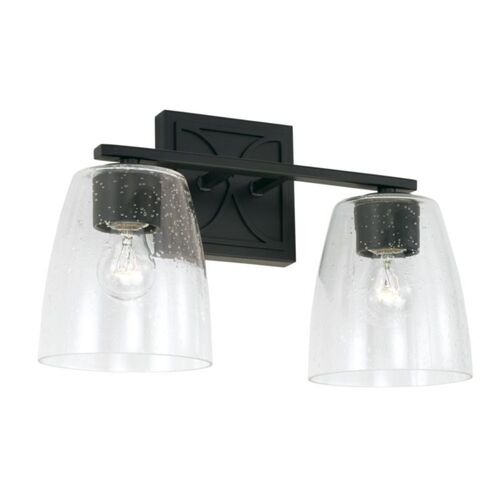 Capital Lighting 142321MB488 Sylvia 2 Bulb Bathroom Light - Matte Black