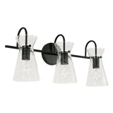 Capital Lighting 142431MB Mila 3 Bulb Bathroom Light - Matte Black
