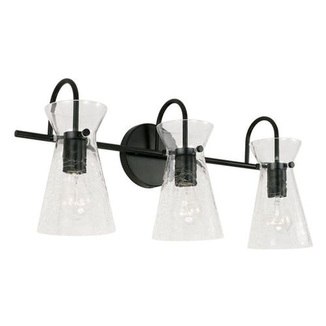 Capital Lighting 142431MB Mila 3 Bulb Bathroom Light - Matte Black