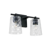 Capital Lighting 143521MB517 Burke 2 Bulb Bathroom Light - Matte Black