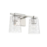 Capital Lighting 143521PN517 Burke 2 Bulb Bathroom Light - Polished Nickel