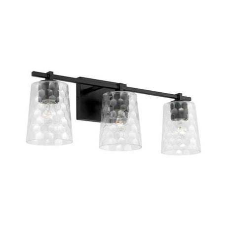 Capital Lighting 143531MB517 Burke 3 Bulb Bathroom Light - Matte Black