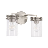 Capital Lighting 148721BN539 Fuller 2 Bulb Bathroom Light - Brushed Nickel
